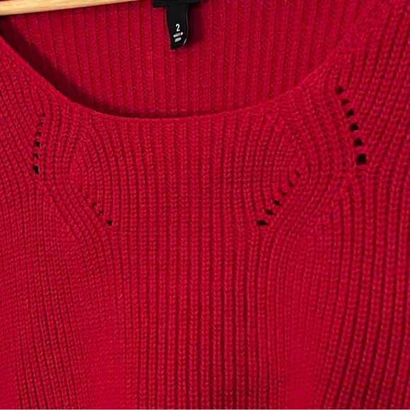 Torrid 'Jester Red' Ribbed Semi-Cropped Pullover Sweater in Size 2 (2X | 18/20) - Picture 10 of 16